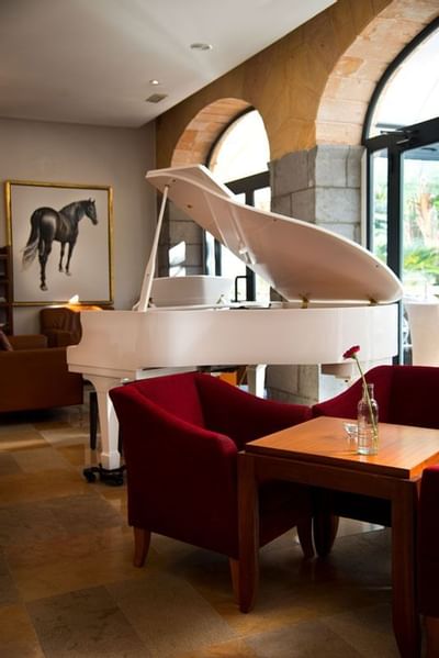 Piano bar at Gran Hotel Sóller in Majorca