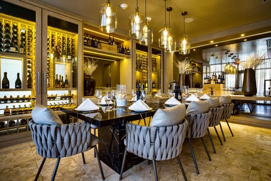 The Chef's Table private dining and wine pairing at Alaia Belize Autograph Collection