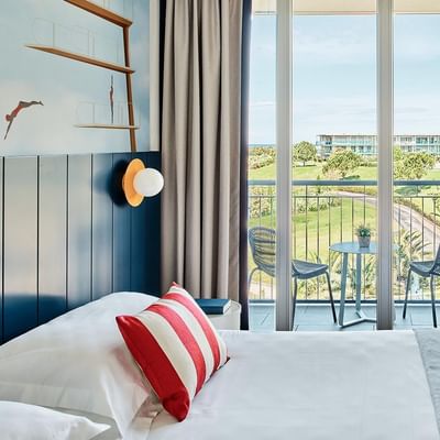 Family Room Deluxe with a balcony view at Falkensteiner Family Hotel Diadora, Petrčane/Zadar.