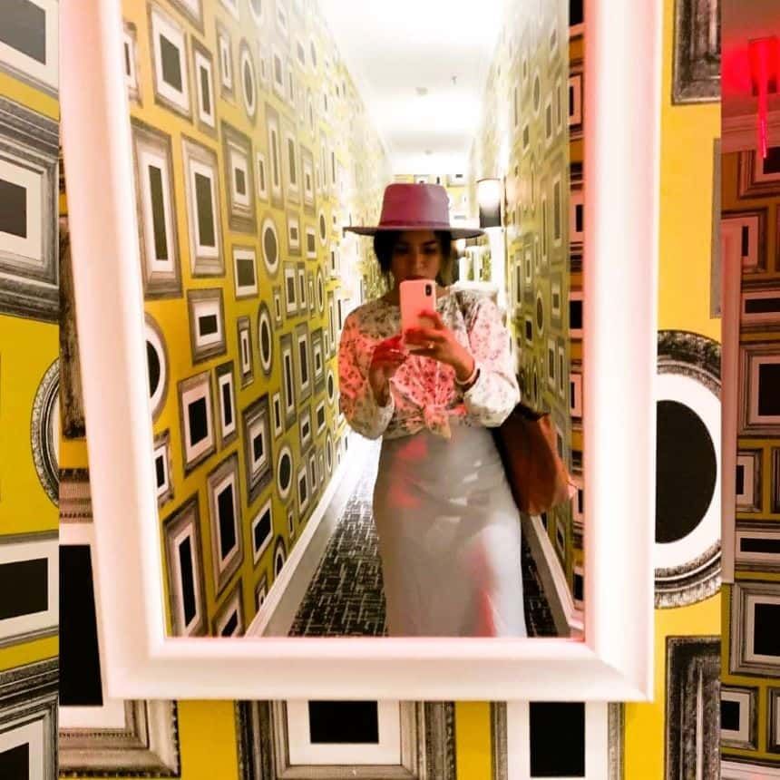 Boutique Hotel Pop-Art Hallway Selfies at Moderne Hotel NYC