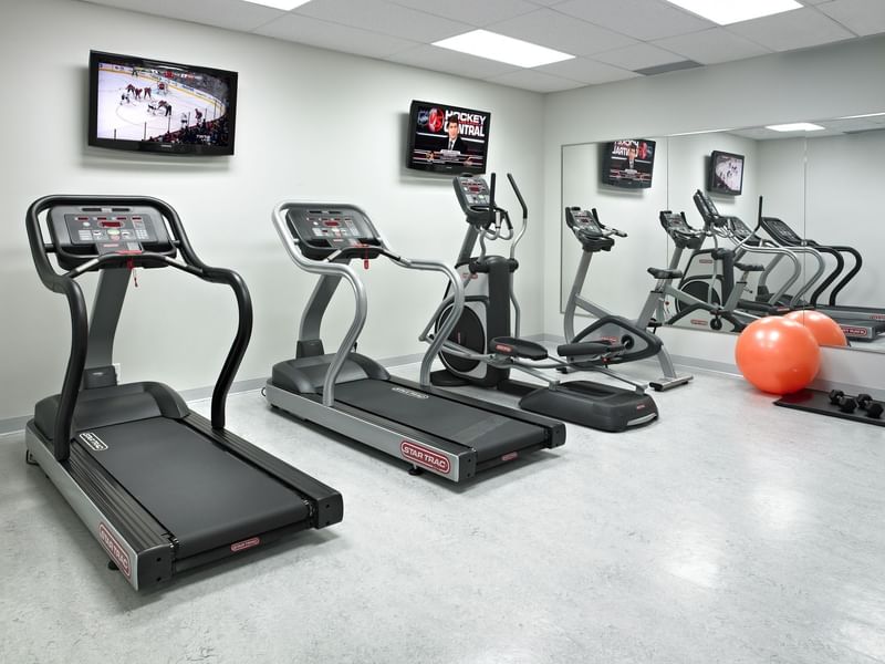 Treadmills in fitness centre