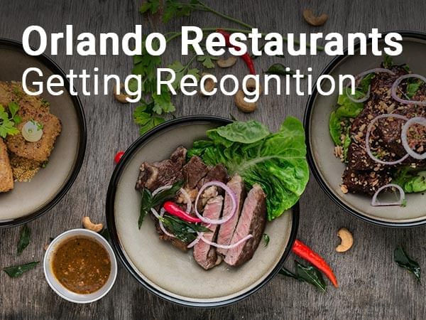 Orlando Restaurants getting recognition poster used at Lake Buena Vista Resort Village & Spa