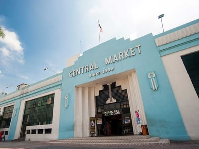 Entrance view of Central Market at Kuala Lumpur near Sunway Velocity Hotel