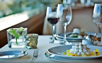 Breakfast table at Hotel Cascais Miragem