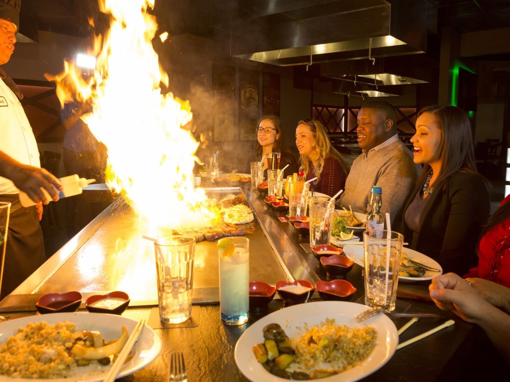 Teppanyaki in Shogun Japanese Steakhouse, Rosen Inn Universal