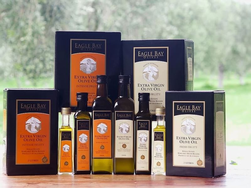 Olive oil from Eagle Bay Olives near Pullman Bunker Bay Resort