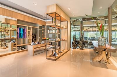 Interior of PRO shop at Chatrium Golf Resort Soi Dao