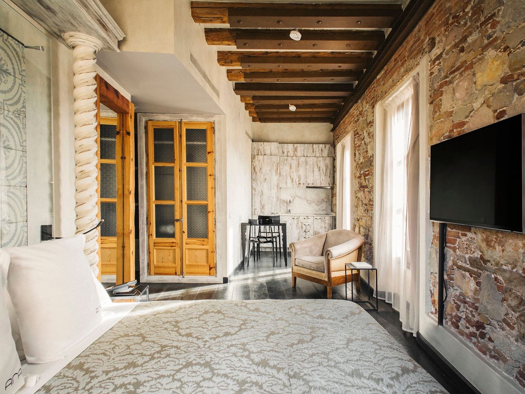 Interior of the Superior Bedroom at Barcelona Apartments