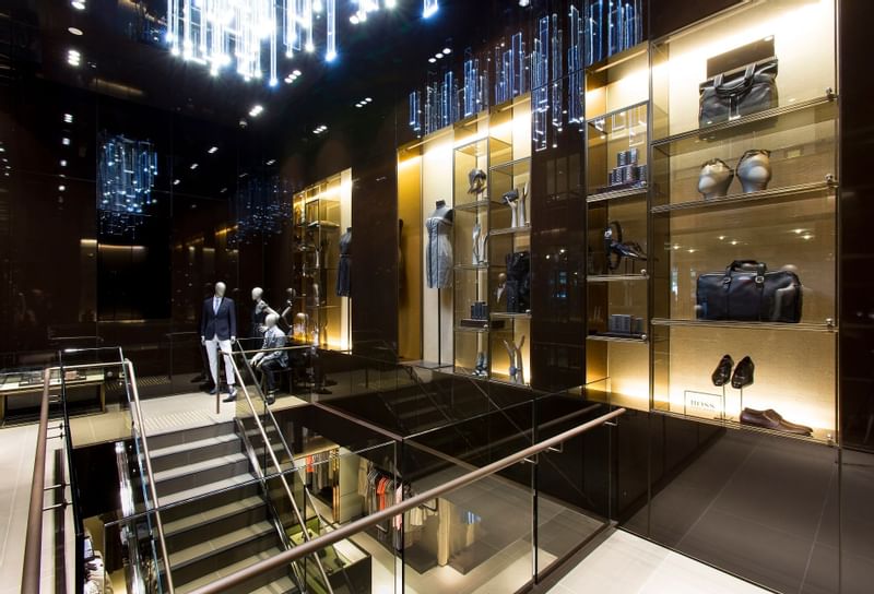 The Hugo Boss shopping mall at Crown Towers Melbourne