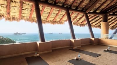Sea view from the yoga deck at Cala de Mar