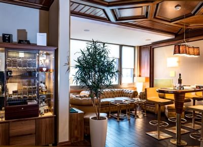 Interior of Cigar Lounge at Hotel Sternen Oerlikon in Zurich