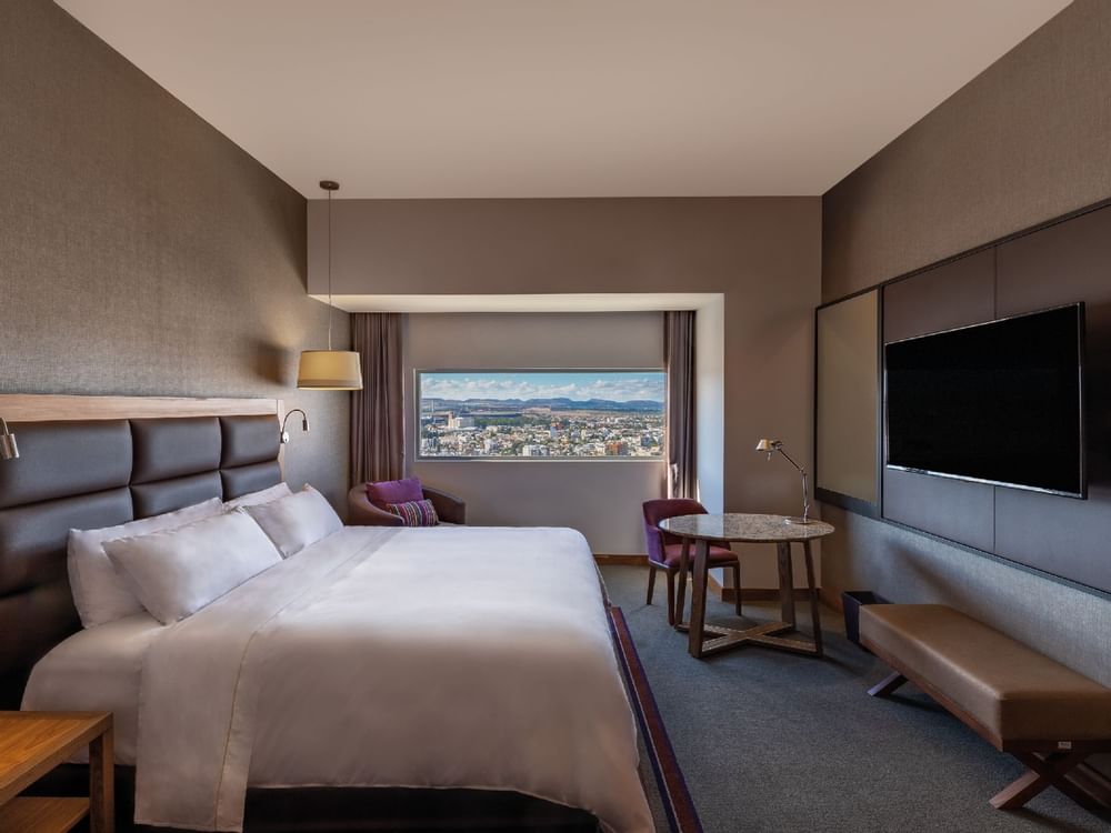 Interior of Deluxe room, 1 king at FA Hotels & Resorts