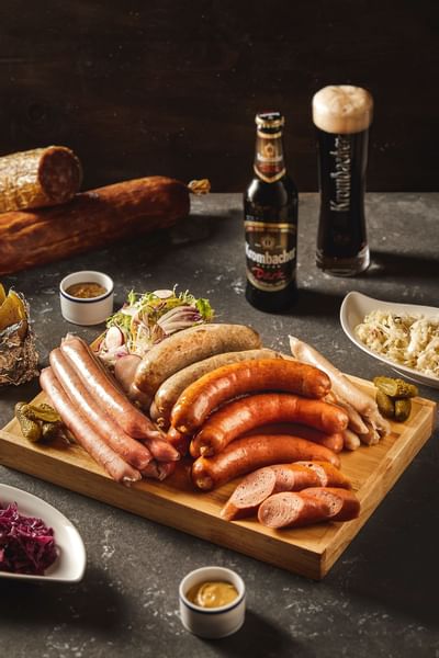 Various kinds of sausages at Hanoi Daewoo Hotel