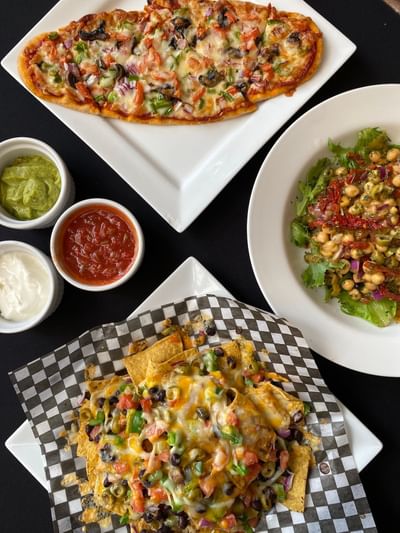 fast food image with sauces