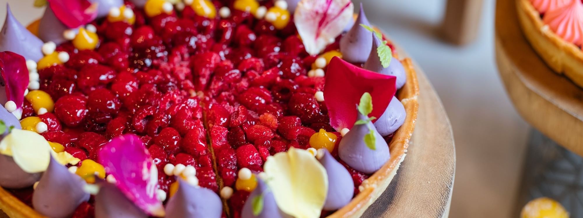 Closeup of a served dish at Epicurean at Crown Towers Sydney