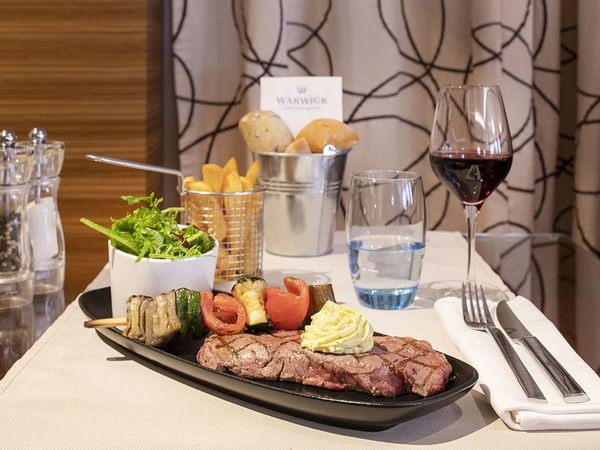 Chef Special Beef Entrecote served at Warwick Geneva