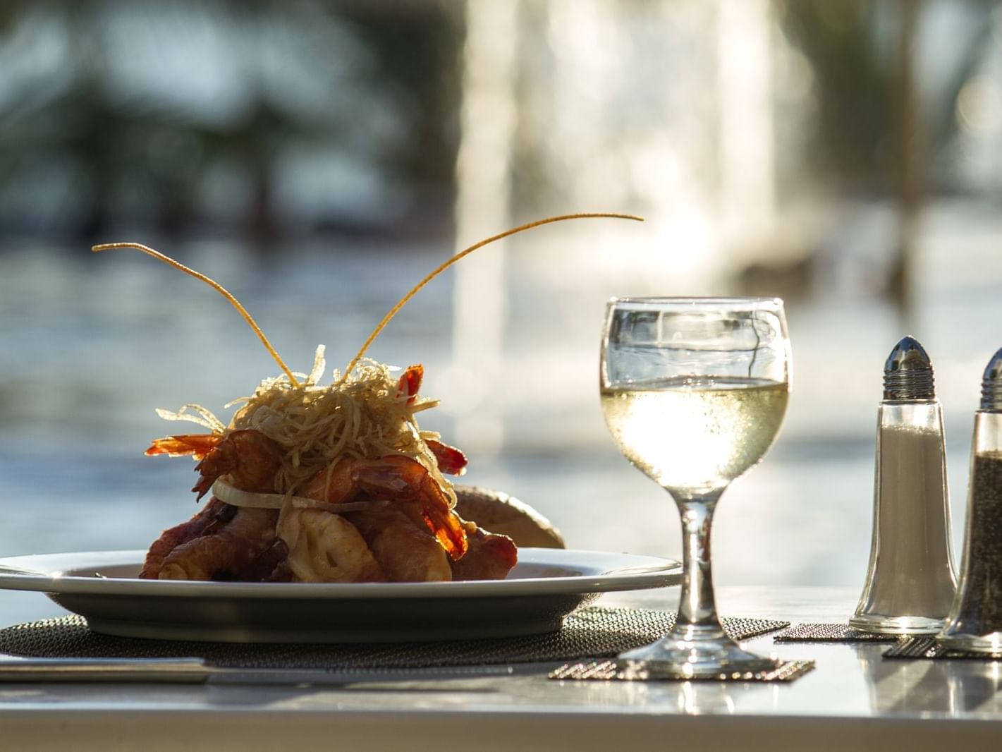 Foods in Rosato Terrace at Fiesta Americana Acapulco Villas