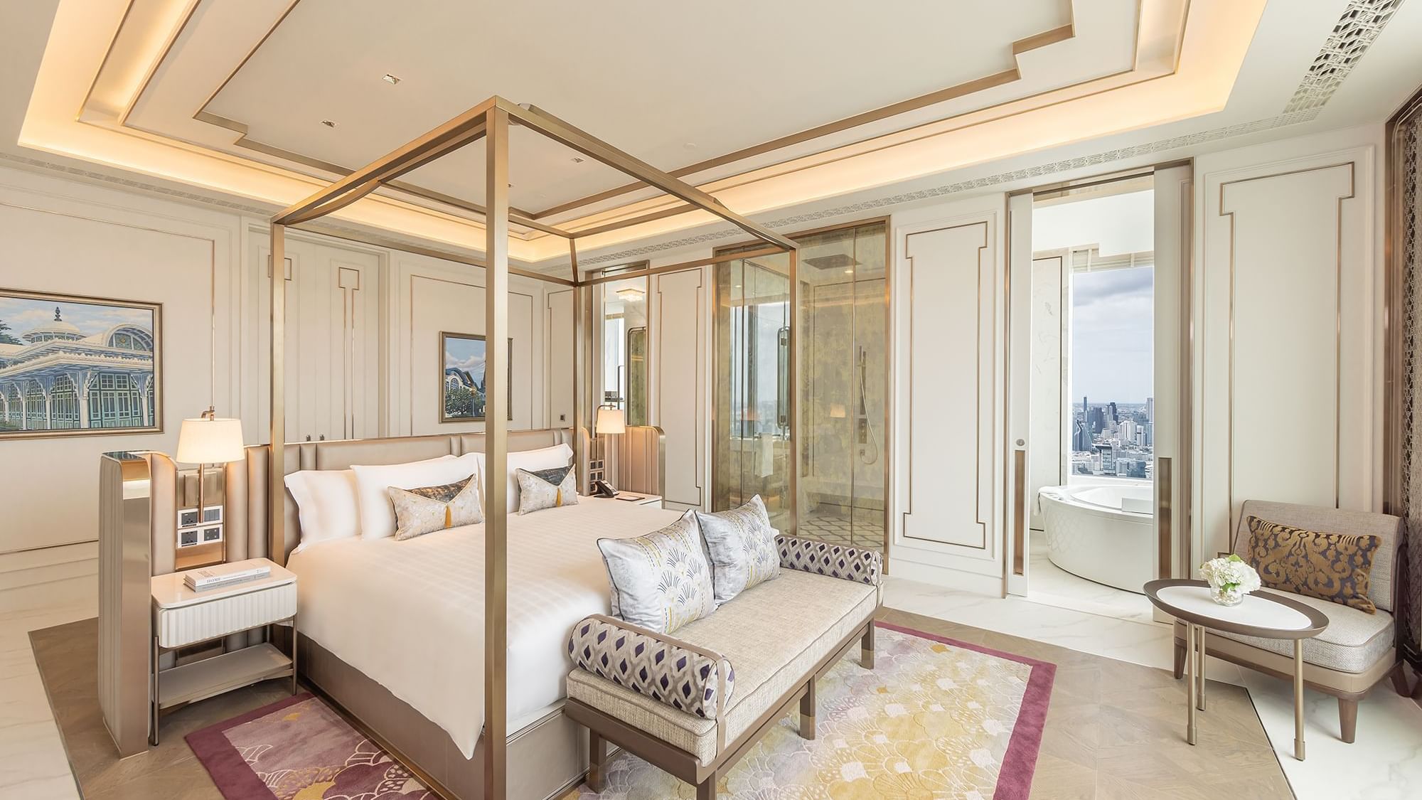 View of Penthouse Suite with Lounge Access in a hotel near BTS Skytrain