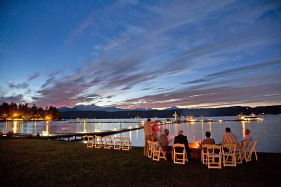 Waterfront and Outdoor area at 
Alderbrook Resort & Spa