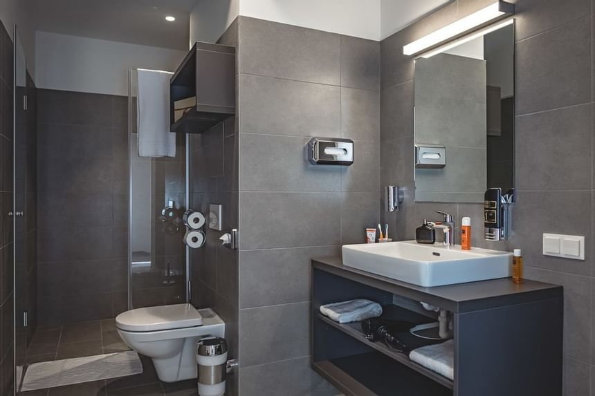 Bathroom interior in Apartments Classic at Oliver Like Home