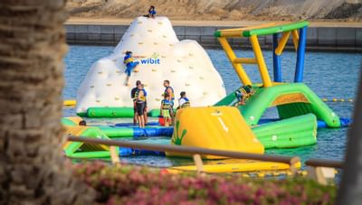 People at the water park near Bay La Sun Hotel & Marina
