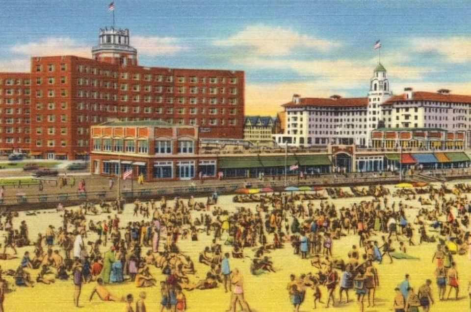 Vintage Asbury Park Postcard Berkeley Hotel