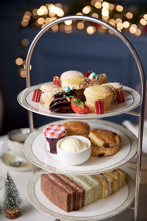 High tea platter in The Tea Lounge at The Clermont Victoria