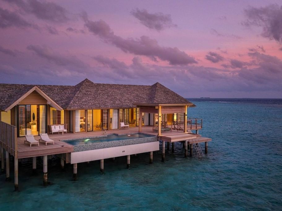 Over water residence with private pool