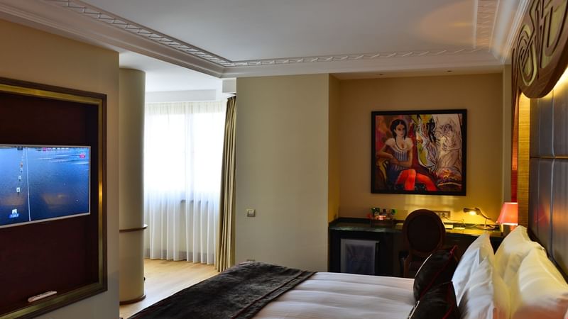 Luxury interior view of Executive Rooms with King Bed at Warwick Ankara