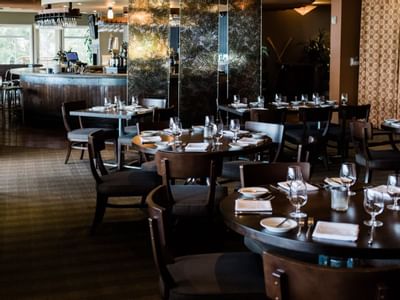 Restaurant dining area at Alderbrook Resort & Spa