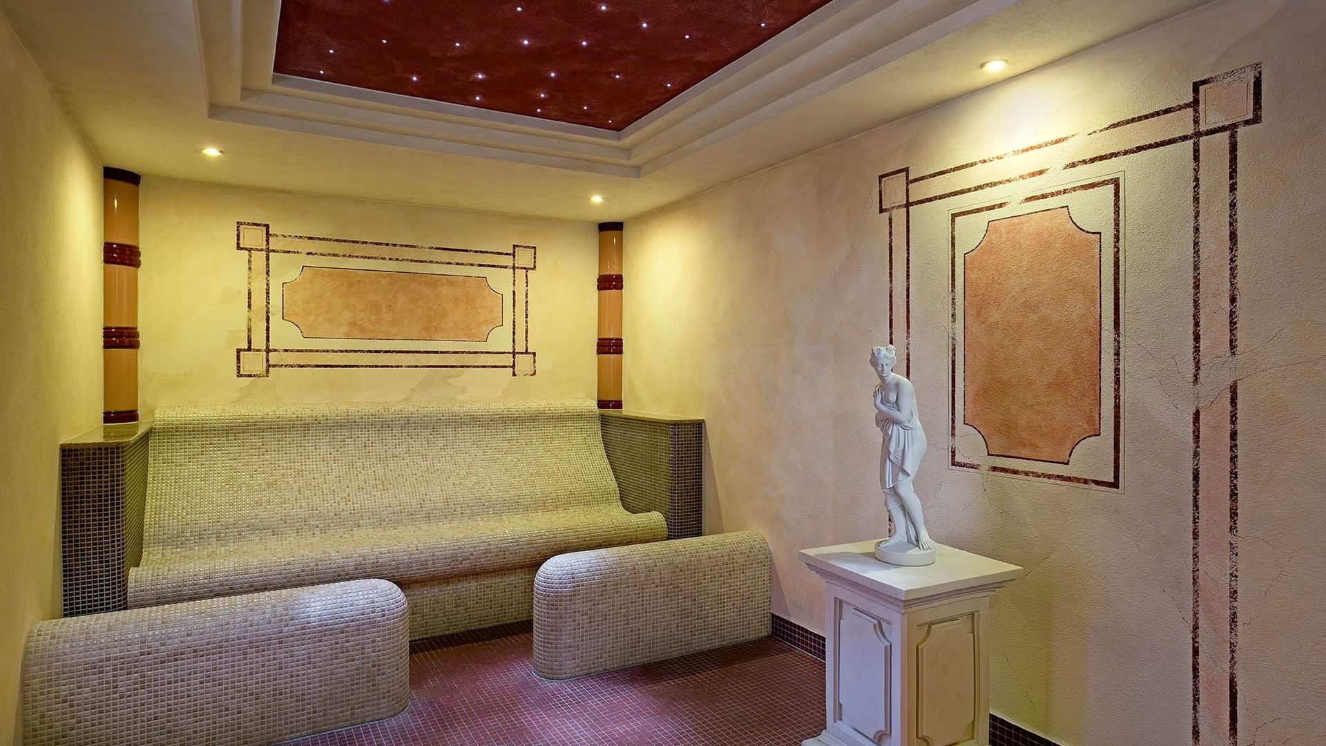 Steam Bath area in Amon spa at Titanic Mardan Palace