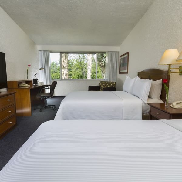 Twin beds in Double Room at Gamma Hotels