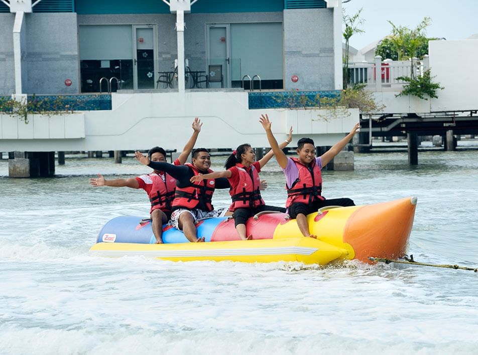 Enjoy our banana boat ride here in beaches in Port Dickson - Lexis Hibiscus PD