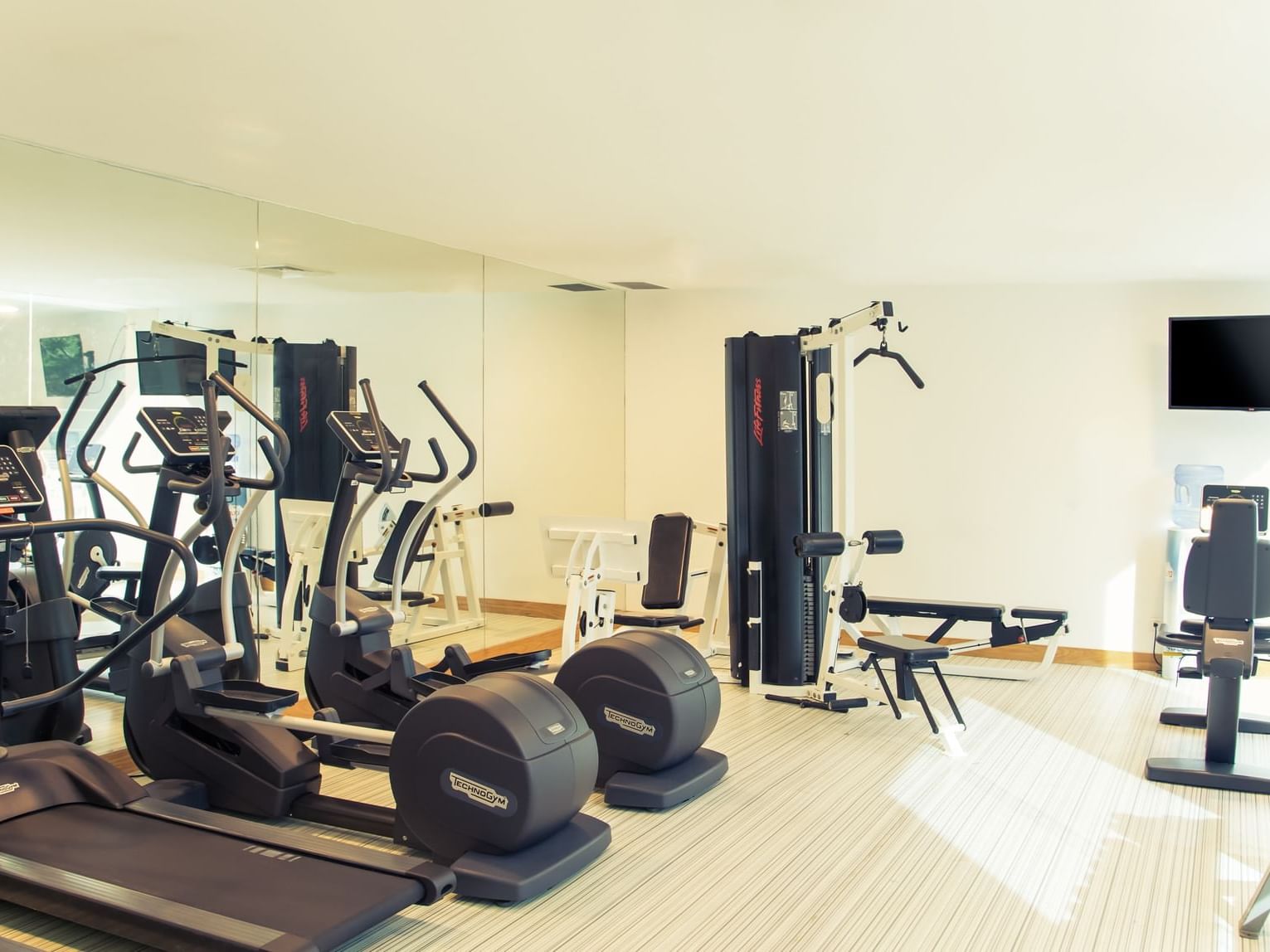Exercise machines in Gym Wellness Center at Fiesta Inn Hotel