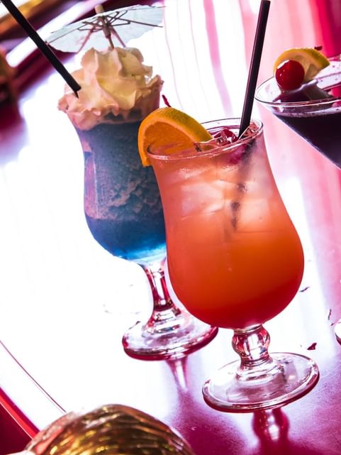 Cocktails served in Cupid's Corner at Cove Pocono Resorts