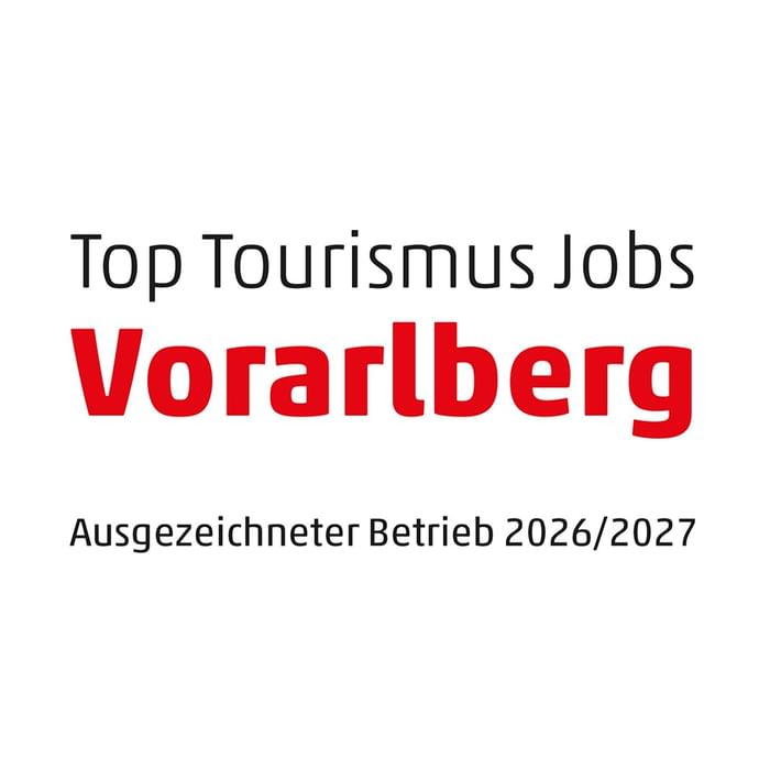 Tourism award text logo placed on a white background used at the Falkensteiner Hotel Montafon