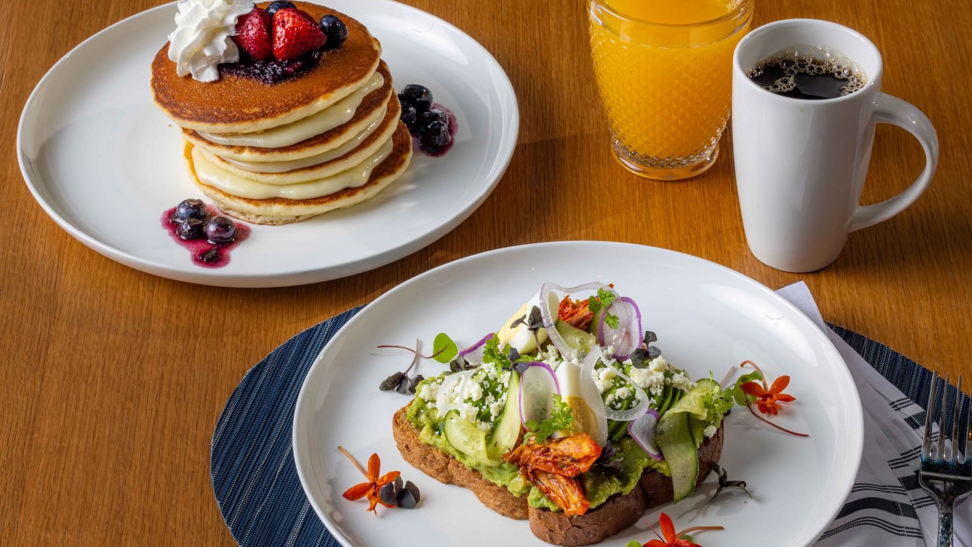 Point Royal - Avocado Toast, Pancakes, Orange Juice + Coffee