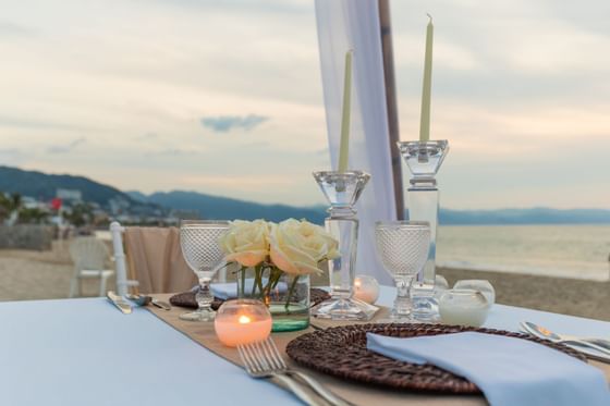 Wedding table set-up at Buenaventura Grand Hotel