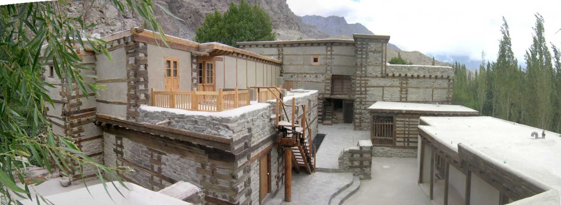 An Exterior view of the Hotel at Shigar Fort Residence
