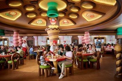 Guests eating at Toadstool Cafe (Universal Orlando Resort)
