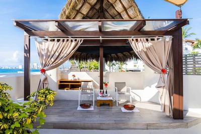 Pedicure cabana at Buenaventura Grand Hotel