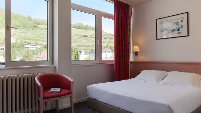 Interior of the Double bedroom at Hotel de l'Ange