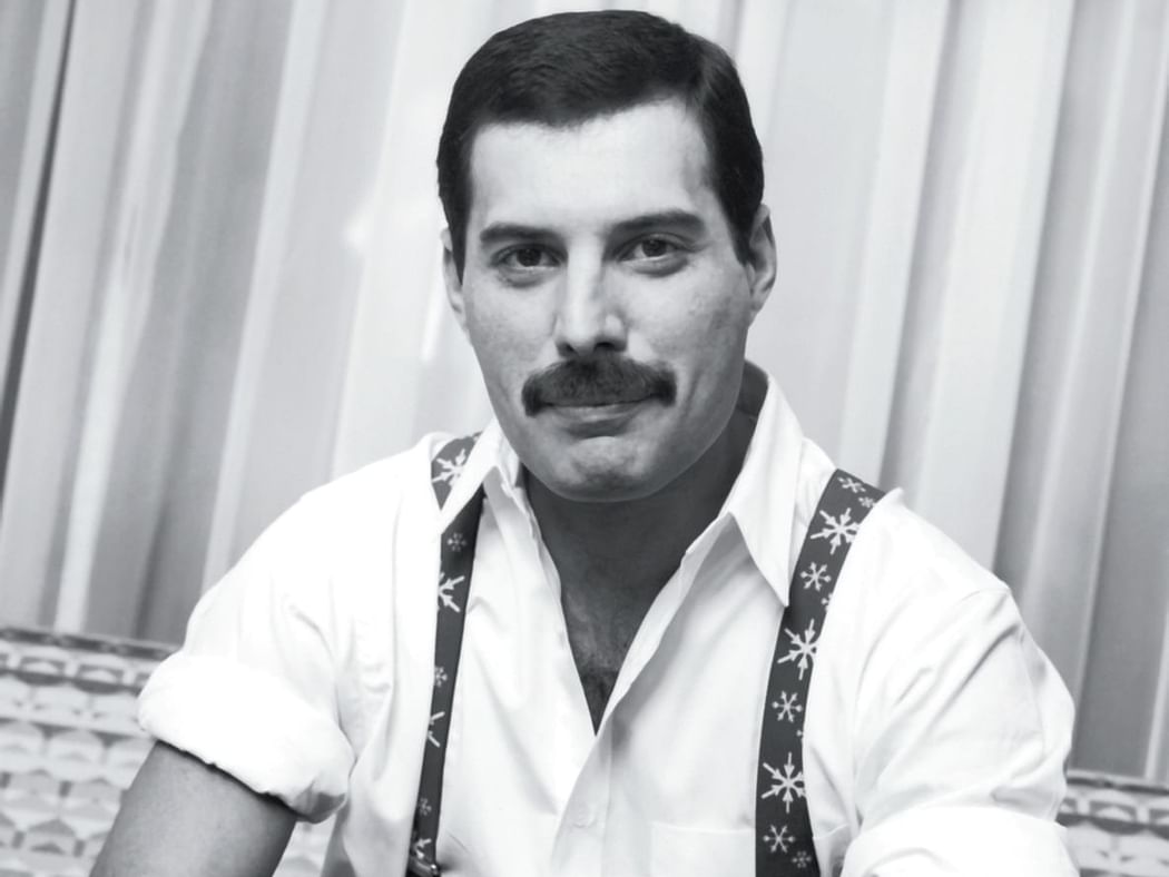 A portrait of Freddie Mercury near Zanzibar Serena Hotel