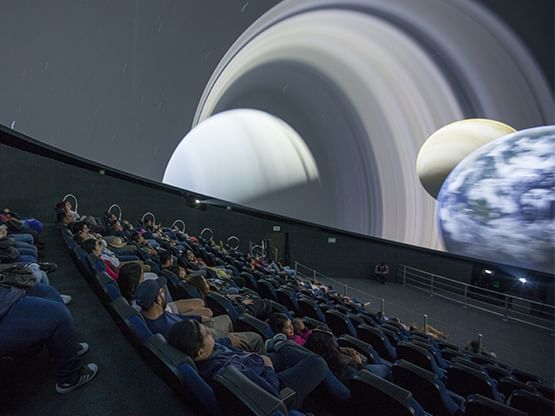 People in Lunaria Planetarium near Hotel Guadalajara