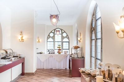 Breakfast Buffet in Hotel Collegium Leoninum, Bonn