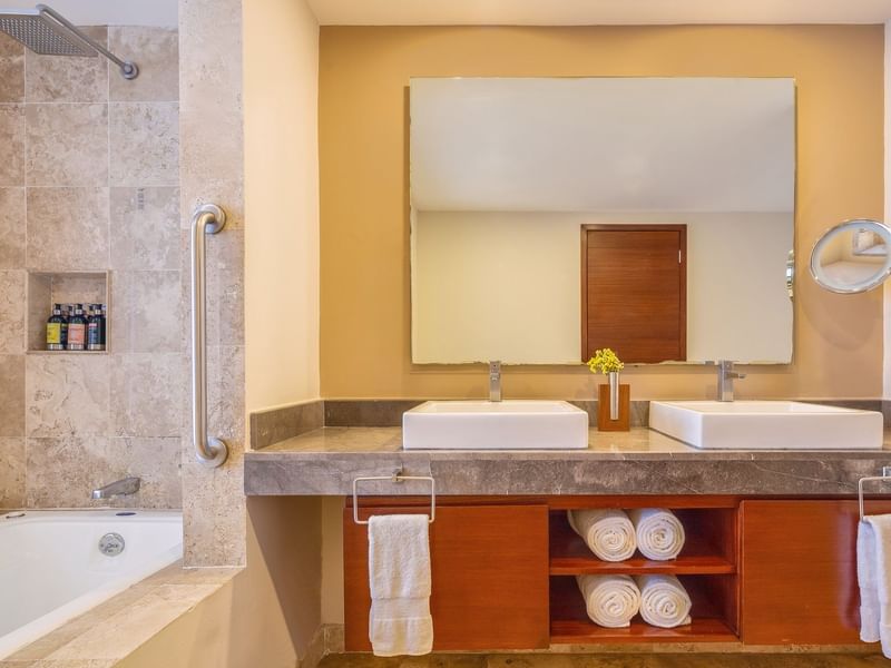 Bathroom vanity in Master Suite at Grand Fiesta Americana