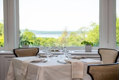 Well-arranged dining table at Castle Hotel and Spa