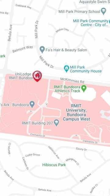 UniLodge @ RMIT Bundoora - Walert House Map