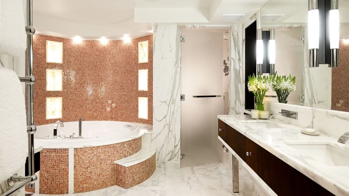 Interior of Bathroom in The Apartment at Crown Hotel Perth