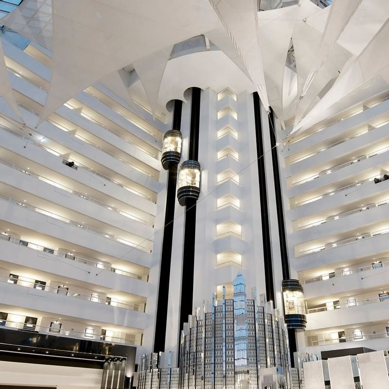 Interior of the splendid lobby at Crown Metropol Perth
